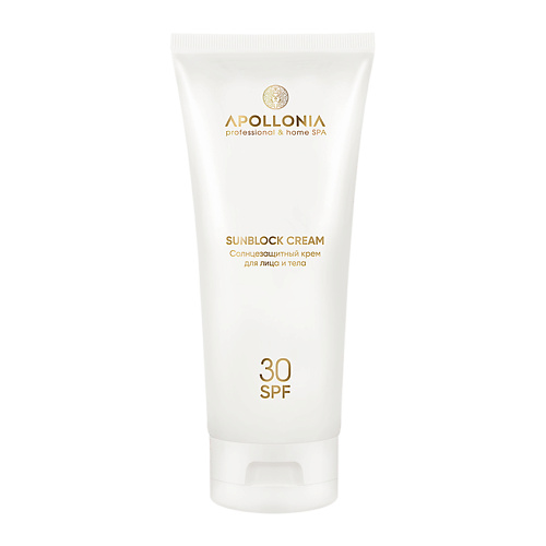 

APOLLONIA SUNBLOCK CREAM Солнцезащитный крем для лица и тела SPF 30 200, SUNBLOCK CREAM Солнцезащитный крем для лица и тела SPF 30