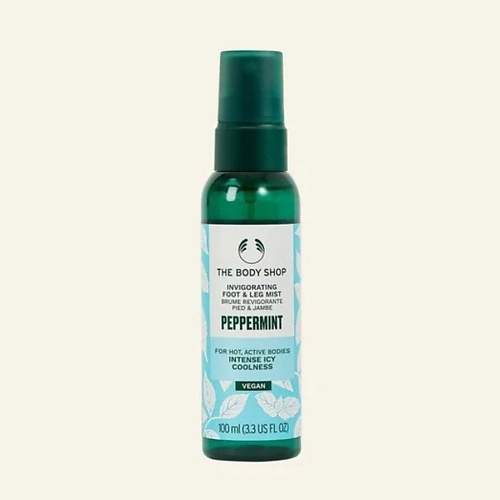 

THE BODY SHOP Освежающий мятный спрей для усталых ног Peppermint Foot & Leg 100, Освежающий мятный спрей для усталых ног Peppermint Foot & Leg