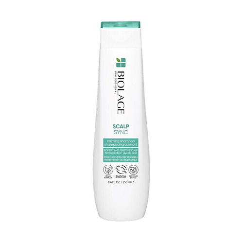 

BIOLAGE Успокаивающий шампунь для сухой и чувствительной кожи головы Scalp Sync Calming, Успокаивающий шампунь для сухой и чувствительной кожи головы Scalp Sync Calming
