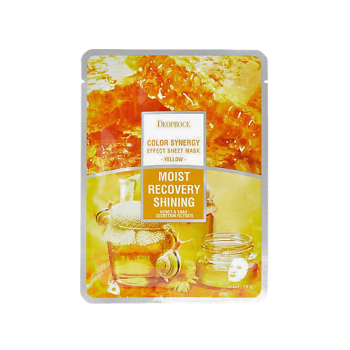 

DEOPROCE Тканевая маска для лица с мёдом и муцином улитки 20, Тканевая маска для лица с мёдом и муцином улитки