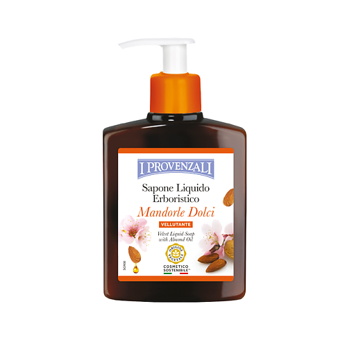 

I PROVENZALI Растительное жидкое мыло Бархатистое с маслом Миндаля 250, Растительное жидкое мыло Бархатистое с маслом Миндаля