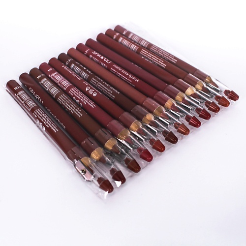 

SPARCLI Карандаши для губ набор 12 шт с точилками, Карандаши для губ набор 12 шт с точилками