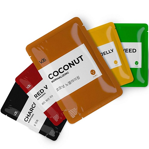 VOIS Набор тканевых масок для лица Нестандартные эссенции 255₽