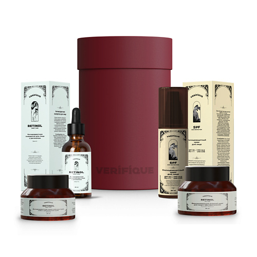 

VERIFIQUE Подарочный набор антивозрастной косметики для лица с ретинолом, Подарочный набор антивозрастной косметики для лица с ретинолом