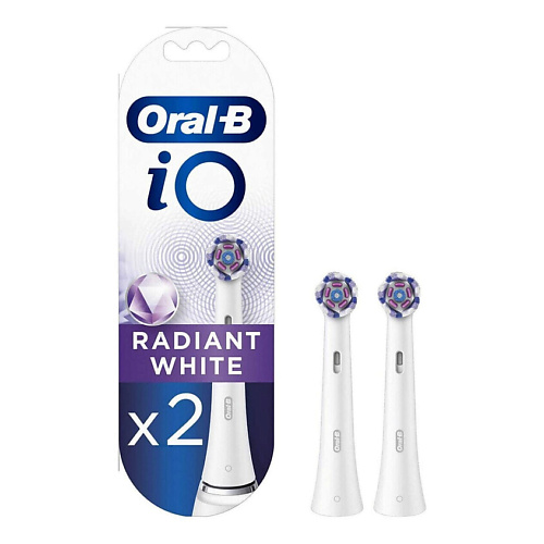 

ORAL-B Насадки для электрической зубной щетки iO Radiant White, Насадки для электрической зубной щетки iO Radiant White