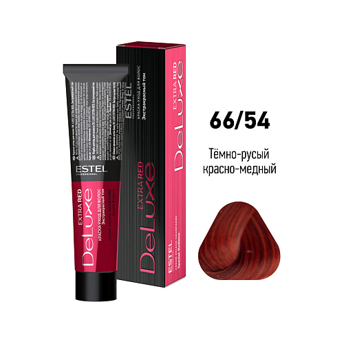

ESTEL Краска-уход для волос DE LUXE EXTRA RED, Краска-уход для волос DE LUXE EXTRA RED