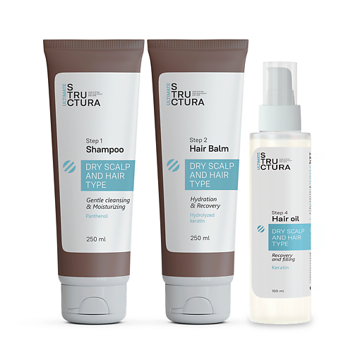 

ULTIMATE STRUCTURA Система ухода для восстановления волос и секущихся кончиков 3 средства, Система ухода для восстановления волос и секущихся кончиков 3 средства