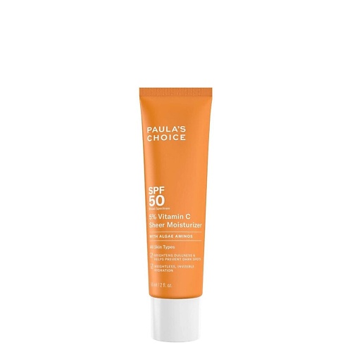

PAULA'S CHOICE Крем для лица 5% Vitamin C Sheer Moisturiser SPF 50 60, Крем для лица 5% Vitamin C Sheer Moisturiser SPF 50