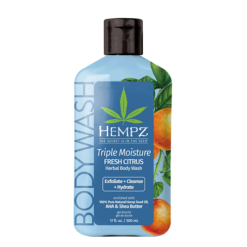 

HEMPZ Гель для душа Тройное увлажнение Triple Moisture Fresh Citrus Herbal Body Wash 500, Гель для душа Тройное увлажнение Triple Moisture Fresh Citrus Herbal Body Wash