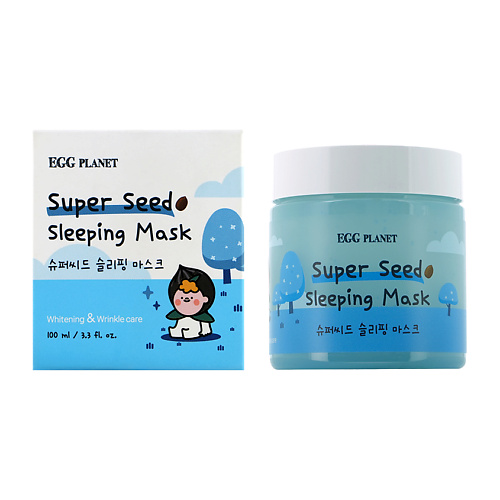 

EGG PLANET Маска для лица ночная с экстрактом натуральных семян (успокаивающая) 100, Маска для лица ночная с экстрактом натуральных семян (успокаивающая)