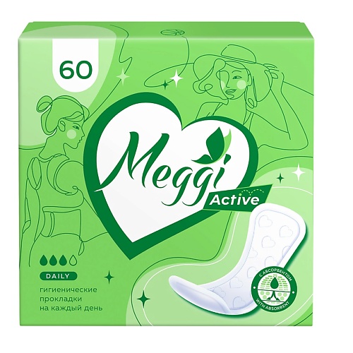 

MEGGI Прокладки гигиенические ежедневные Panty, Прокладки гигиенические ежедневные Panty