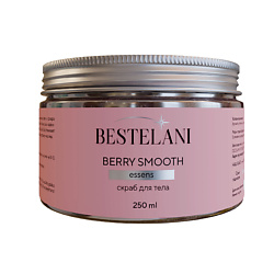 Скраб сахарно-солевой с ароматом малины Berry Smooth, для тела