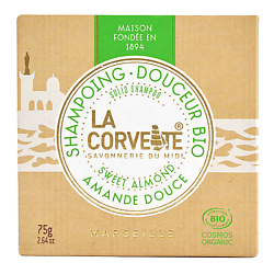 Твердый шампунь органический Сладкий миндаль Marseille Sweet Almond Solid Shampoo