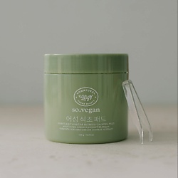 Успокаивающие и восстанавливающие пэды с уксусом So Vegan Heartleaf Vinegar 70 Pads