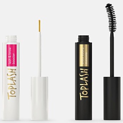 Набор для ресниц: сыворотка для роста ресниц и бровей, экстрачерная тушь,косметичка