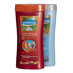Набор Детский солнцезащитный крем SPF40 + Молочко после загара