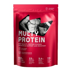 Коктейль со вкусом клубничного мороженого Multy Protein