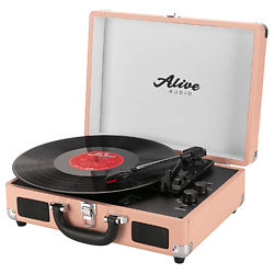 Виниловый проигрыватель GLAM Blush c Bluetooth
