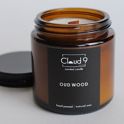 Свеча ароматическая в банке с древесным фитилём Oud wood