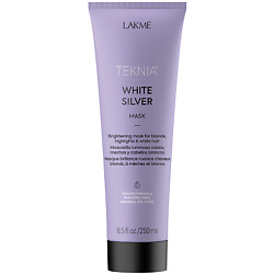 Маска для нейтрализации желтого оттенка волос тонирующая Teknia White Silver Mask