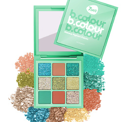 Тени для век палетка матовые блестящие нюд