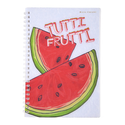Тетрадь А5 на силиконовом гребне"Tutti  frutti. Арбуз "