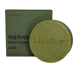Натуральное мыло для лица и тела с экстрактом хауттюйнии Houttuynia soap