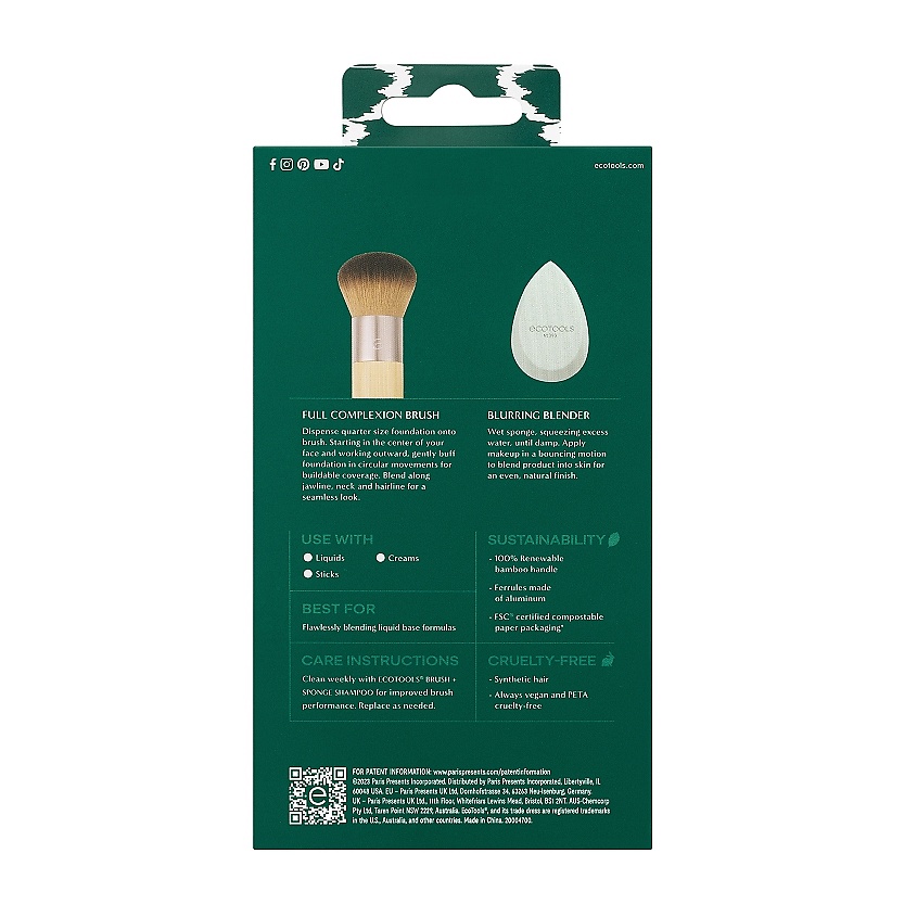 ECOTOOLS Набор для макияжа Blend + Blur Duo – фото 4