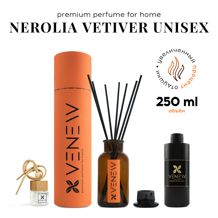 Изображение товара VENEW Диффузор ароматизатор для дома парфюм Nerolia vetiver unisex, 250 мл