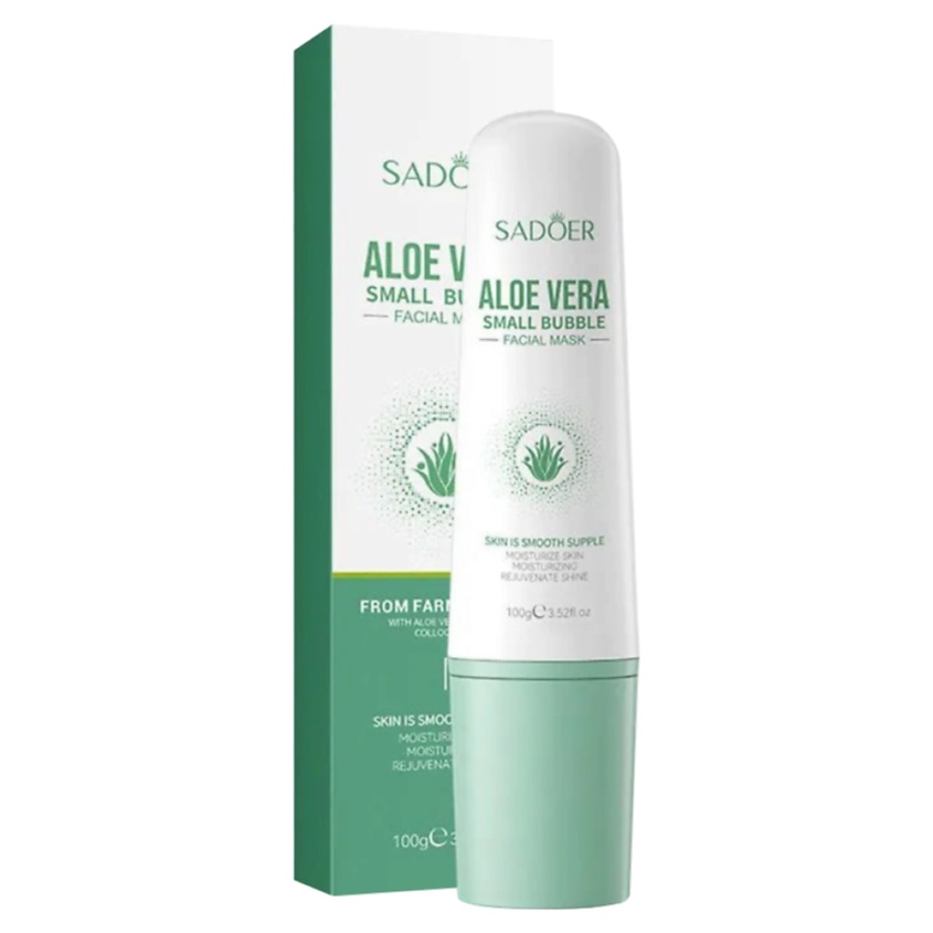 Изображение товара Маска для лица с мелкопузырьковой текстурой и алоэ вера 100 г от SADOER