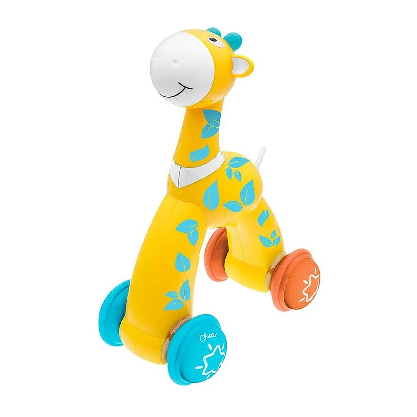 Изображение товара CHICCO Интерактивная игрушка "Жираф" Girafe Push&Go, Желтый, голубой