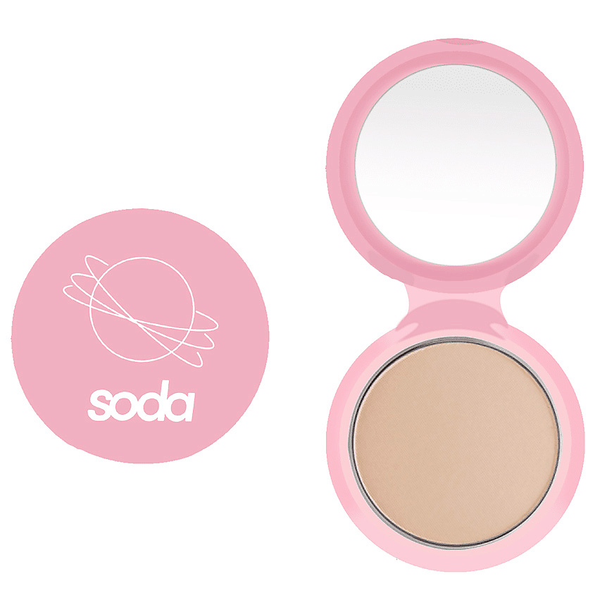 Изображение товара Пудра для лица SODA LIGHT DRY POWDER 105 CUPCAKE компактная матовая 8,5 г