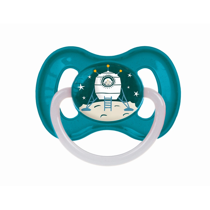 Изображение товара CANPOL BABIES Пустышка круглая Space латексная 6-18 месяцев, 1 шт