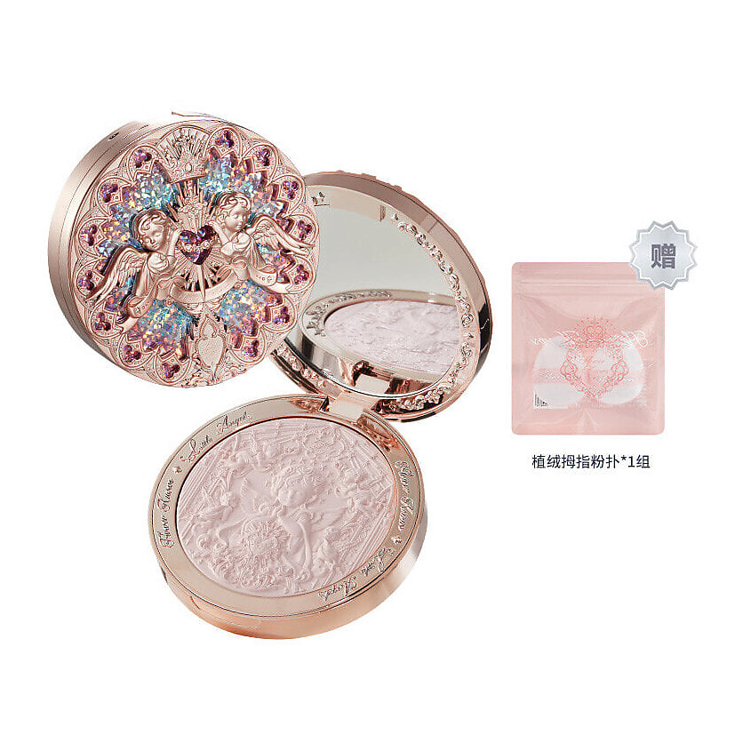 Изображение товара FLOWER KNOWS Компактный хайлайтер Little Angel Embossed Highlighter, M02