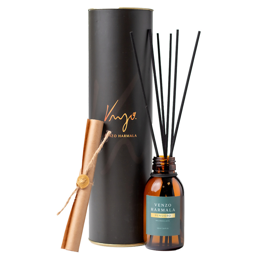 Изображение товара VENZO HARMALA Ароматический диффузор мята, табак, ваниль, 200 мл