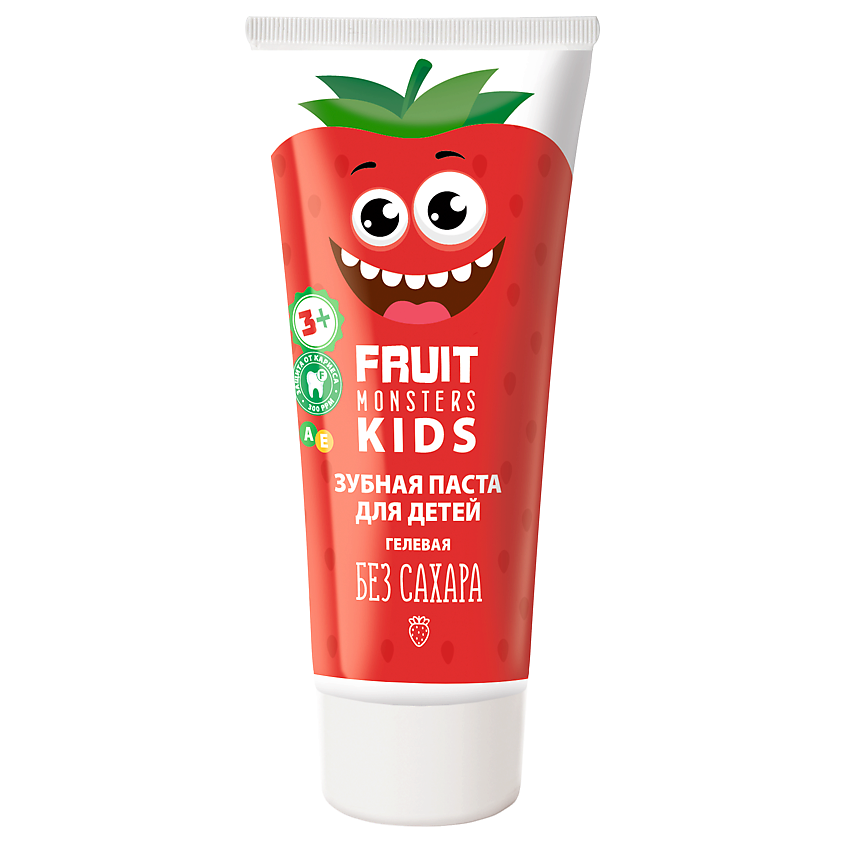 Изображение товара МЕГАМОНСТРЫ Фрутомонстры Зубная паста детская Клубника, 60 мл