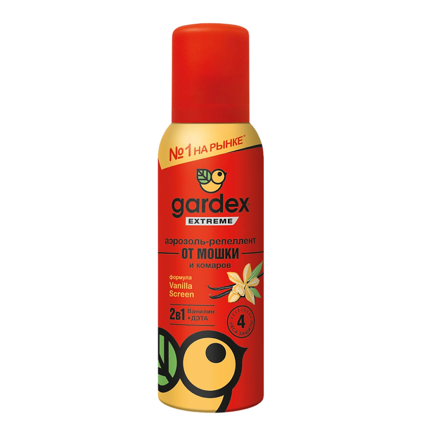 Изображение товара GARDEX Extreme Аэрозоль-репеллент от мошки и комаров, 100 мл