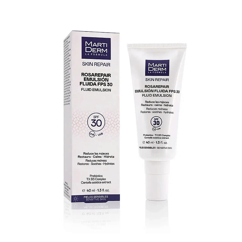 Изображение товара MARTIDERM Успокаивающая эмульсия Skin Repair Rosarepair SPF30, 40 мл
