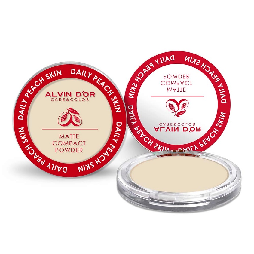 Изображение товара ALVIN D’OR Пудра компактная Daily Peach Skin, 03 Natural Beige