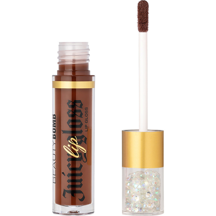 Изображение товара BEAUTY BOMB Блеск для губ Juicy, № 14 Moccachino насыщенный шоколадный, 3,4 мл