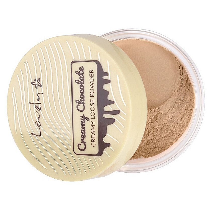 Изображение товара LOVELY Рассыпчатая пудра матовая Creamy Chocolate Loose Powder, цвет: Бежевый, 8