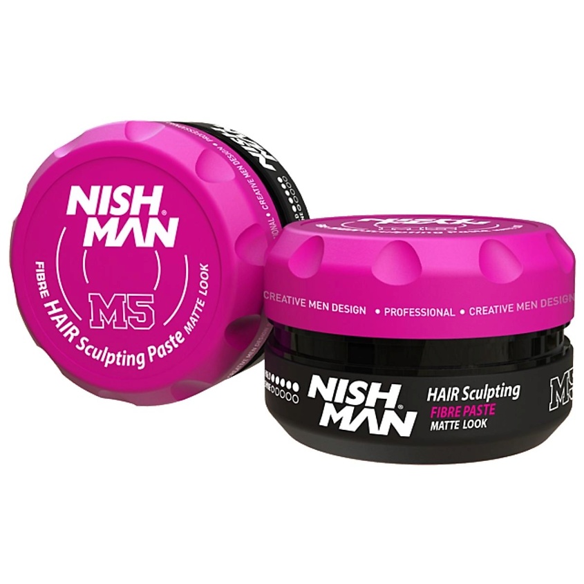 Изображение товара NISHMAN Паста для волос Fibre Hair Sculpturing Matte Look Wax M5, 100 мл
