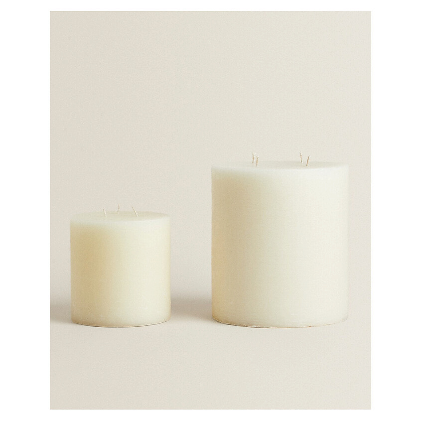 Изображение товара Декоративная свеча ZARA HOME 14x14 см, стильный дизайн и долгий горение