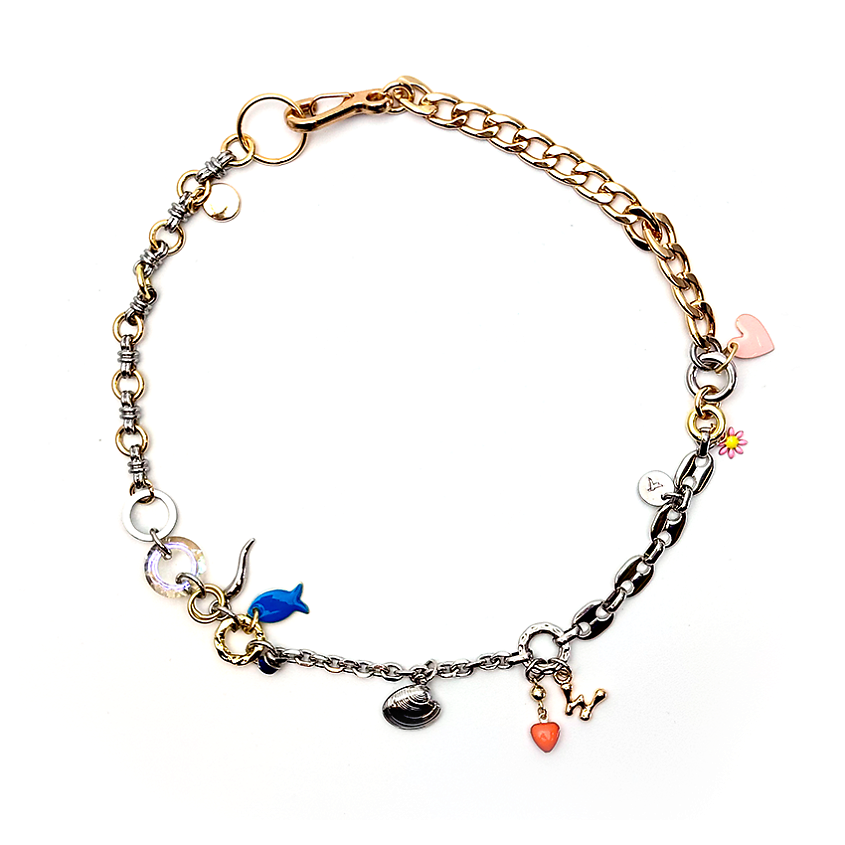 Изображение товара MAOMI Цепь-колье "ОМИ 2", Биколор