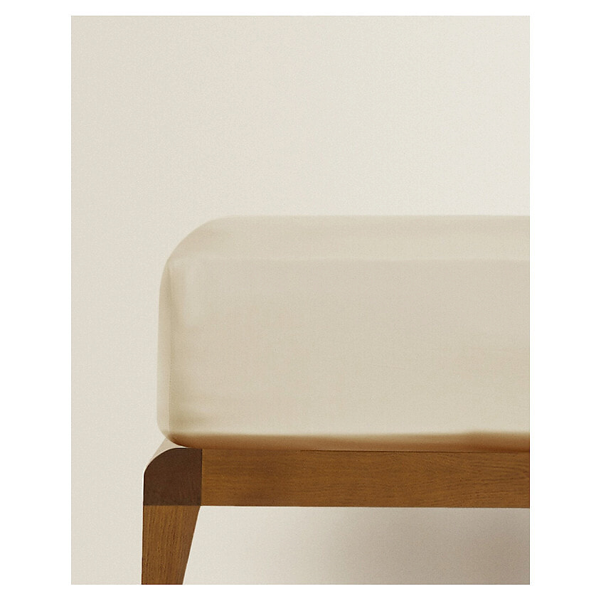 Изображение товара ZARA HOME Натяжная простыня Percale на резинке 300 TC 180 x 200 x 40 см, цвет: Бежевый, размер: 180 x 200 x 40 см