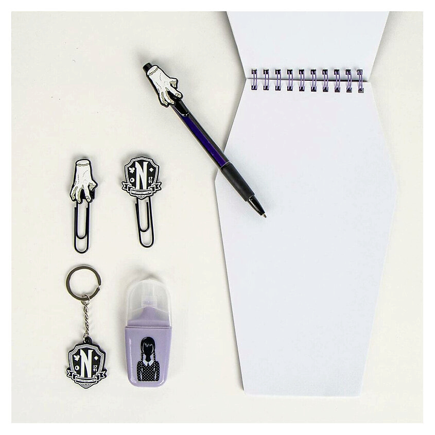 Изображение товара Канцелярский набор Wednesday мультиколор 15x25x5 см для учебы и творчества