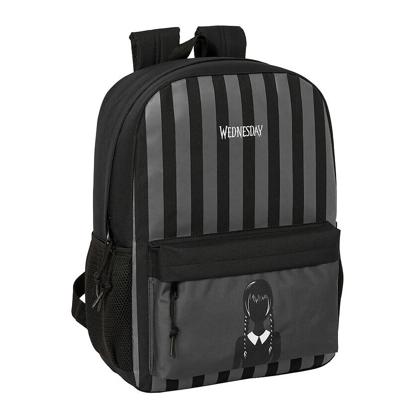 Изображение товара WEDNESDAY Школьный рюкзак Wednesday 32x43x14 см, цвет: Черный, размер: 32x43x14 см