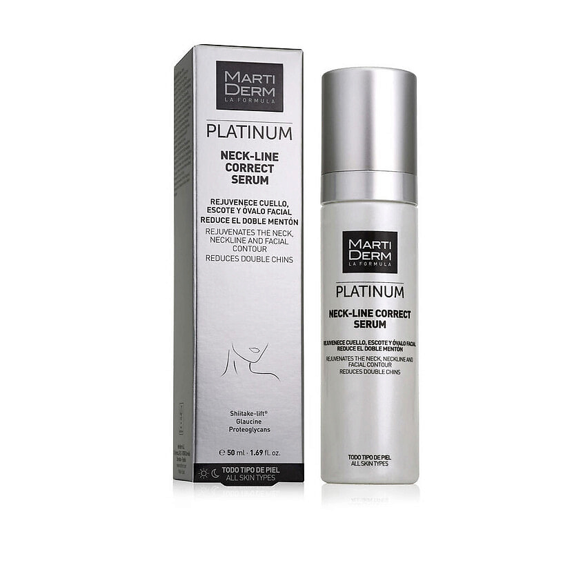 Изображение товара MARTIDERM Сыворотка для шеи и контуров лица Platinum Neck-Line Correct Serum, 50 мл