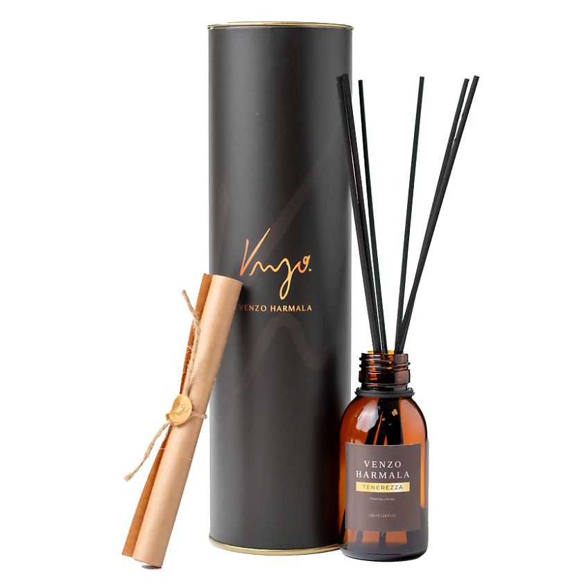 Изображение товара VENZO HARMALA Ароматический диффузор тирамису, апельсин, 200 мл