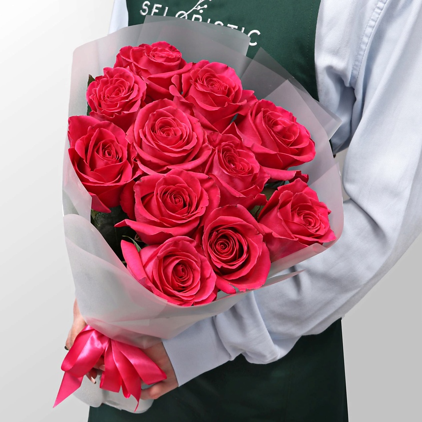 Изображение товара Букет роз Эквадор 11 шт Сила притяжения - подарок и украшение интерьера
